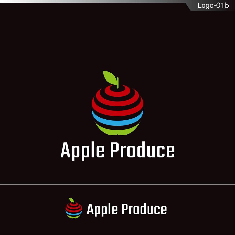 アマゾン出品店舗名「アップルプロデュース」のロゴデザイン