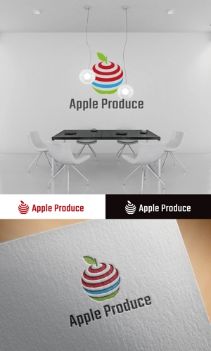 fs8156 (fs8156)さんのアマゾン出品店舗名「アップルプロデュース」のロゴデザインへの提案