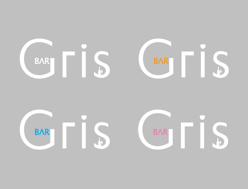 ガールズバー「BAR Gris」のロゴ