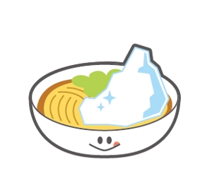 nobuさんの新感覚冷麺「白雪冷麺」のイメージイラストへの提案