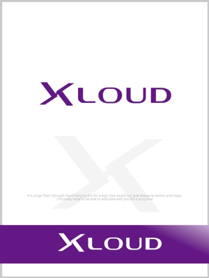 魔法スタジオ (mahou-phot)さんのクラウドコンピューティング「Xloud株式会社」のロゴへの提案