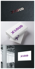 mogu ai (moguai)さんのクラウドコンピューティング「Xloud株式会社」のロゴへの提案