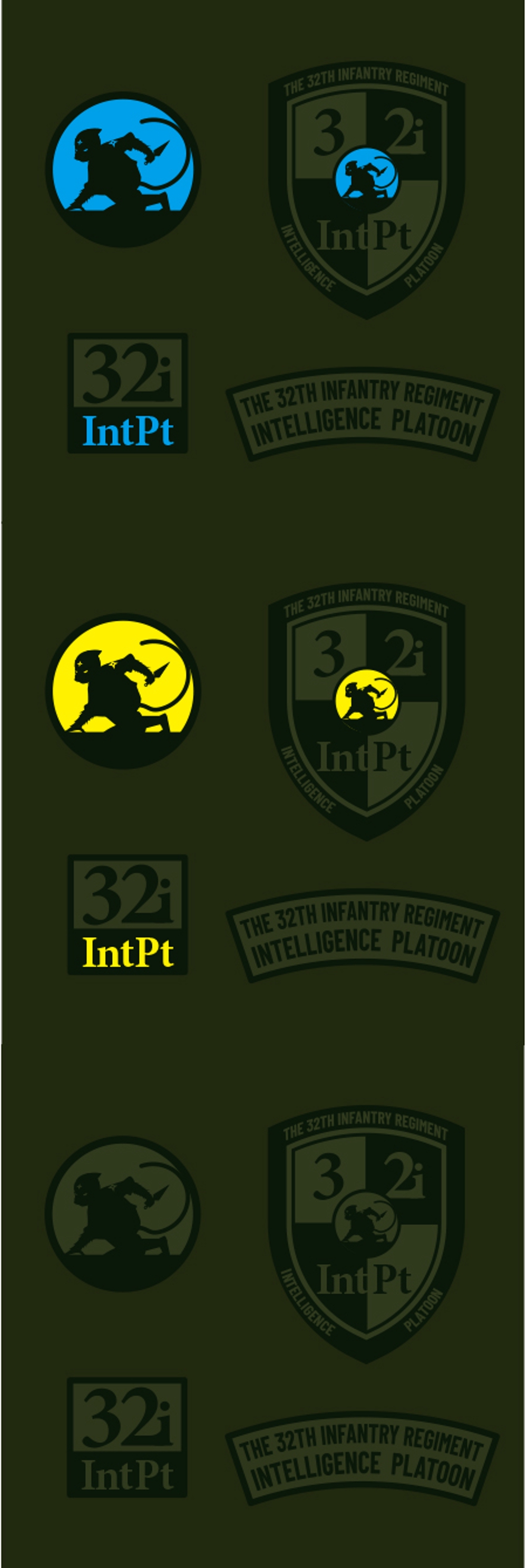 新設サバイバルゲームチーム 「第３２普通科連隊 情報小隊」 ロゴデザインの募集