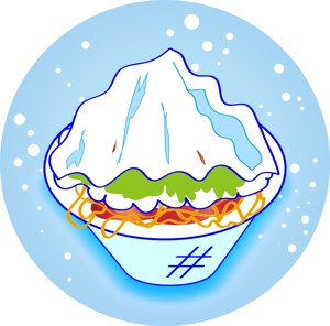 ohayoさんの新感覚冷麺「白雪冷麺」のイメージイラストへの提案