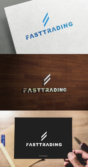 athenaabyz ()さんのネット通信販売会社のロゴ　「Fastrading  ファストレーディング株式会社」のロゴ作成への提案