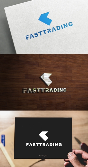 athenaabyz ()さんのネット通信販売会社のロゴ　「Fastrading  ファストレーディング株式会社」のロゴ作成への提案