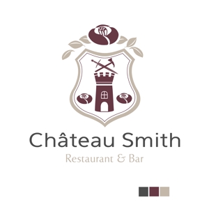 STAD (artyforum)さんのRestaurant & Bar  「 Château Smith 」のタイプロゴとエンブレムへの提案