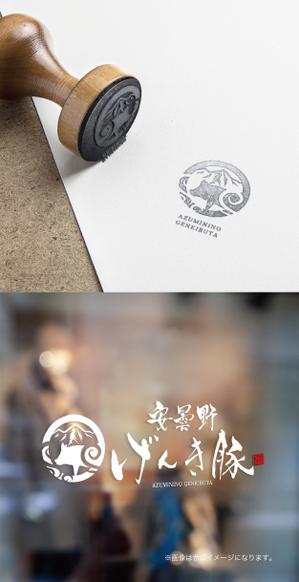 yoshidada (yoshidada)さんの高級豚肉「安曇野げんき豚」の商品ロゴへの提案