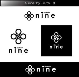 FISHERMAN (FISHERMAN)さんの新店ＯＰＥＮ　美容院　「9　ＮＩＮＥ　ｂｙ　ｔｒｕｔｈ」　の　ロゴへの提案