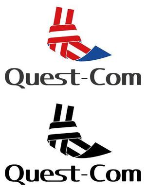 TEX597 (TEXTURE)さんのWeb制作・システム開発会社「Quest-Com株式会社」のロゴへの提案