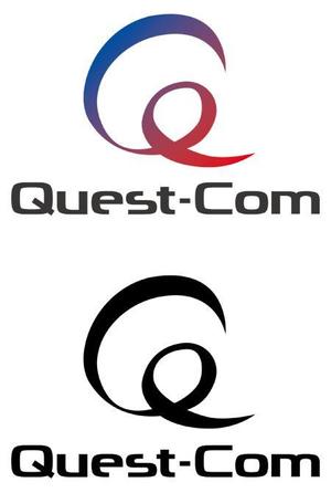 TEX597 (TEXTURE)さんのWeb制作・システム開発会社「Quest-Com株式会社」のロゴへの提案