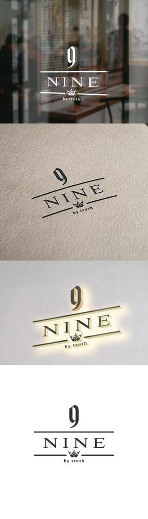 cozzy (cozzy)さんの新店ＯＰＥＮ　美容院　「9　ＮＩＮＥ　ｂｙ　ｔｒｕｔｈ」　の　ロゴへの提案