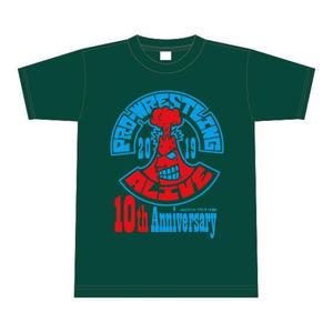 ATARI design (atari)さんの既存のロゴデータを使ったプロレス団体の10周年記念Ｔシャツデザインへの提案