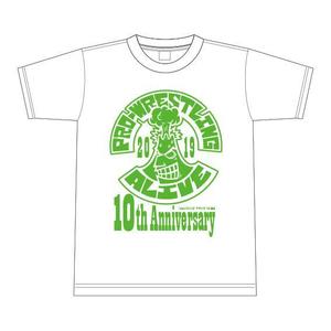 ATARI design (atari)さんの既存のロゴデータを使ったプロレス団体の10周年記念Ｔシャツデザインへの提案