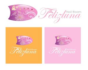 FISHERMAN (FISHERMAN)さんの「Nail Room Felizluna～フェリスルーナ～」のロゴ作成への提案