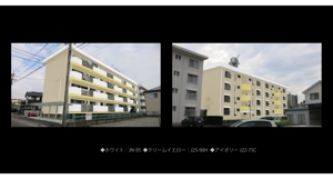M+DESIGN WORKS (msyiea)さんのアパートの外壁塗装のデザインへの提案