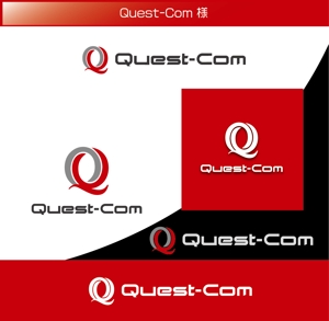 FISHERMAN (FISHERMAN)さんのWeb制作・システム開発会社「Quest-Com株式会社」のロゴへの提案