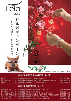 bami (bami470312bami)さんの美容サロンの お正月キャンペーンポスター・ハガキへの提案