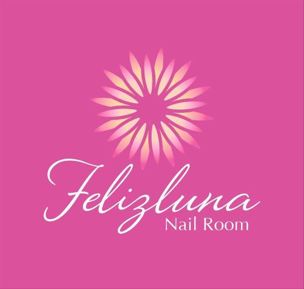 「Nail Room Felizluna～フェリスルーナ～」のロゴ作成