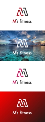 red3841 (red3841)さんのフィットネスジム「M's fitness」のロゴマークへの提案