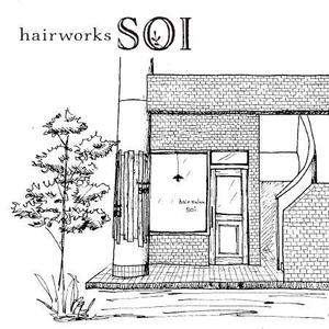 ns_works (ns_works)さんの！！大募集！！　hairworks soi　のロゴコンペ☆☆☆への提案