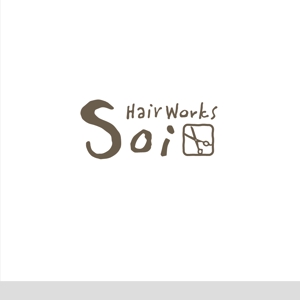TYPOGRAPHIA (Typograph)さんの！！大募集！！　hairworks soi　のロゴコンペ☆☆☆への提案