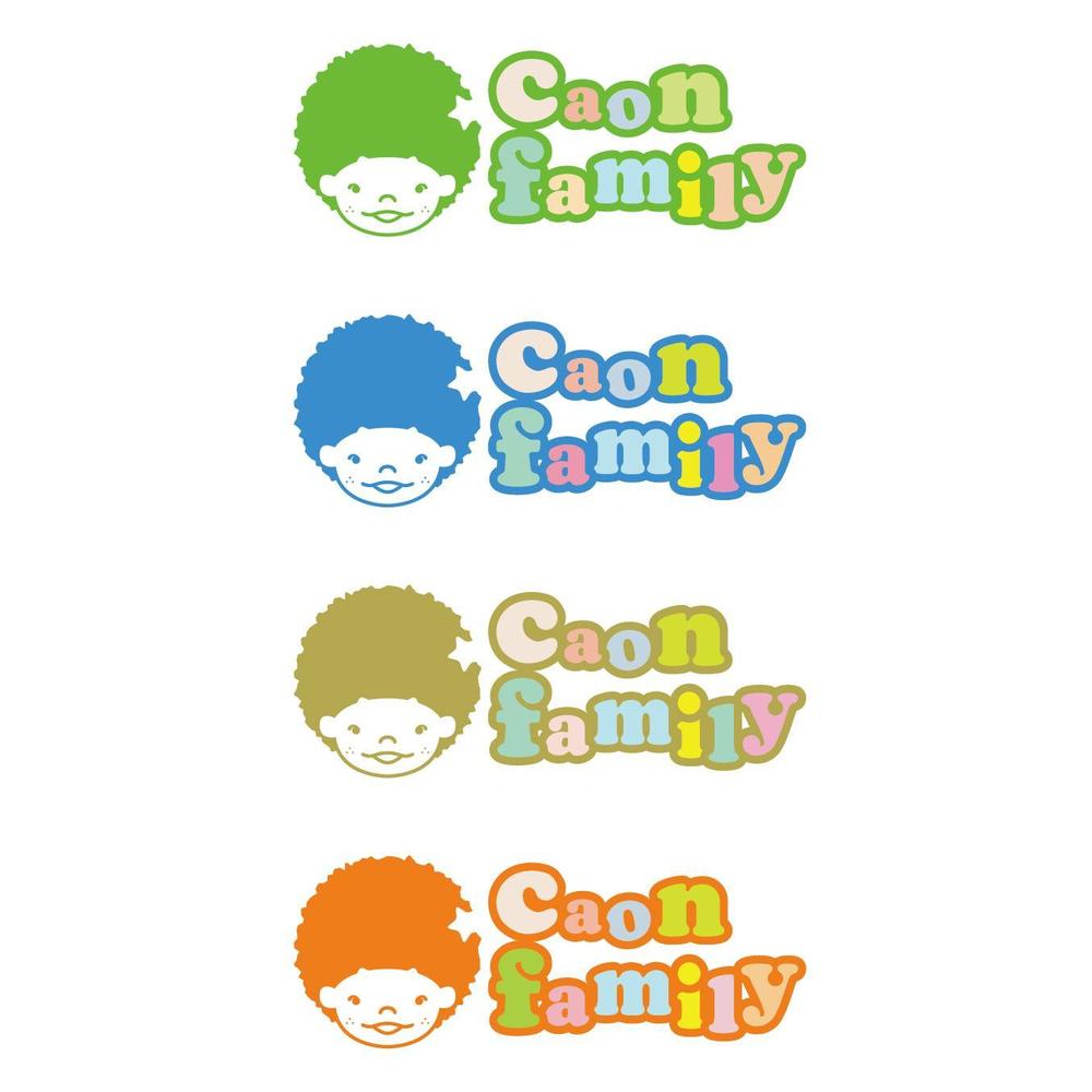 「caon family」のロゴ作成（商標登録無し）