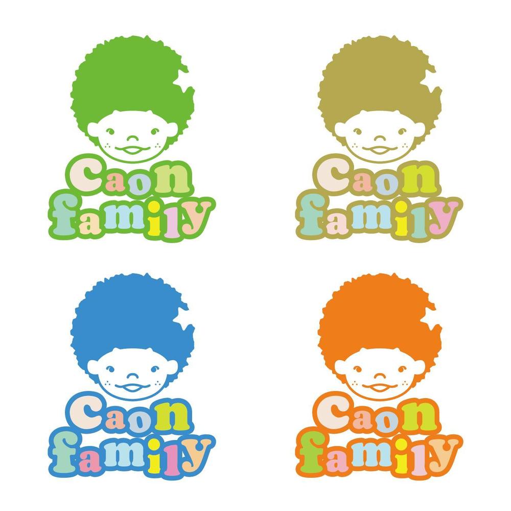 「caon family」のロゴ作成（商標登録無し）