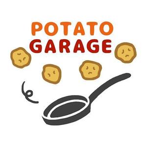 Cutiefunny (megu01)さんのジャガイモ料理専門キッチンカー「POTATO GARAGE」のロゴへの提案