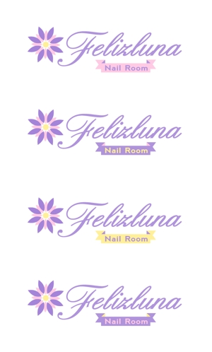 ヨピスヨレットルジェ (Roger_Llopis)さんの「Nail Room Felizluna～フェリスルーナ～」のロゴ作成への提案