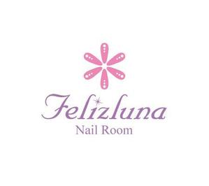 okma48さんの「Nail Room Felizluna～フェリスルーナ～」のロゴ作成への提案