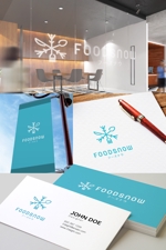 YOO GRAPH (fujiseyoo)さんのフードコーディネーターが新規設立する会社「FOODSNOW」の雪の結晶入りロゴへの提案