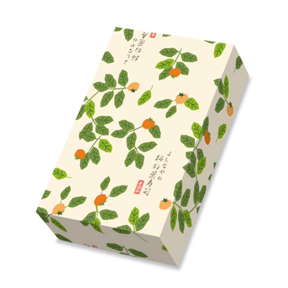 奈良 吉野の特産品 柿の葉寿司のパッケージデザイン