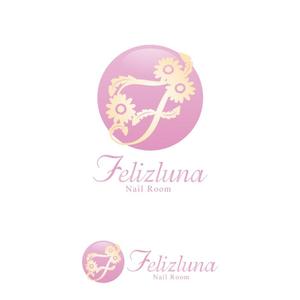 nekofuさんの「Nail Room Felizluna～フェリスルーナ～」のロゴ作成への提案