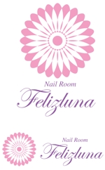 CF-Design (kuma-boo)さんの「Nail Room Felizluna～フェリスルーナ～」のロゴ作成への提案