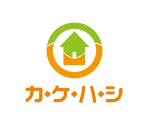 okma48さんの不動産サイトサービス「カ・ケ・ハ・シ」のロゴへの提案
