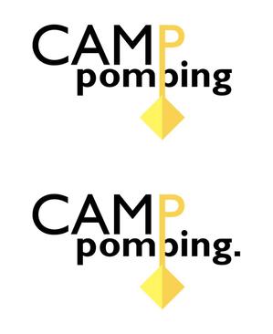 chanlanさんのキャンプサイト「CAMP pomping」のロゴへの提案