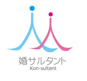 プラスワン・クリエイト／筆描家Kou (monokaki-ya-kou)さんの結婚相談所  BRIDAL GYM「婚サルタント」のロゴ作成への提案