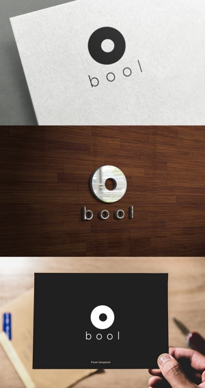 athenaabyz ()さんのリニューアルオープンの美容室「bool」のロゴへの提案