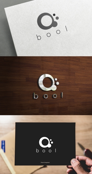 athenaabyz ()さんのリニューアルオープンの美容室「bool」のロゴへの提案