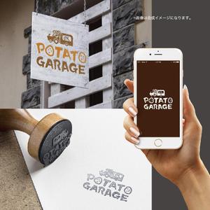 toriyuki14 (toriyuki14)さんのジャガイモ料理専門キッチンカー「POTATO GARAGE」のロゴへの提案