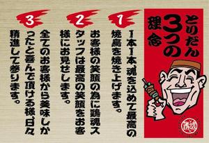 nanno1950さんの焼鳥屋の店内に額縁で飾るデザインを筆文字でお願いします。への提案