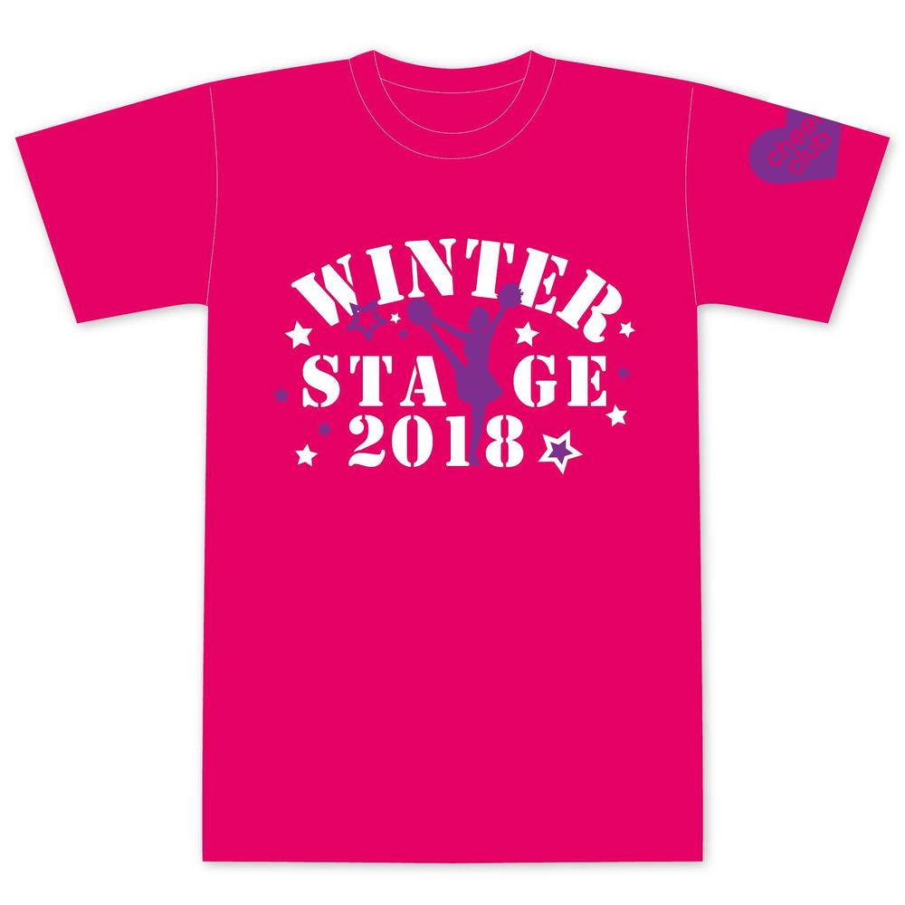 『チア発表会イベントの子ども(女の子)向け』Tシャツ用デザイン