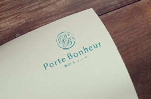 ALTAGRAPH (ALTAGRAPH)さんのスィーツショップ「Porte Bonheur」のロゴへの提案