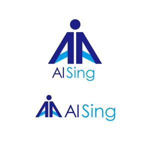 Hagemin (24tara)さんのAIベンチャー企業「AISing」(エイシング)のロゴへの提案