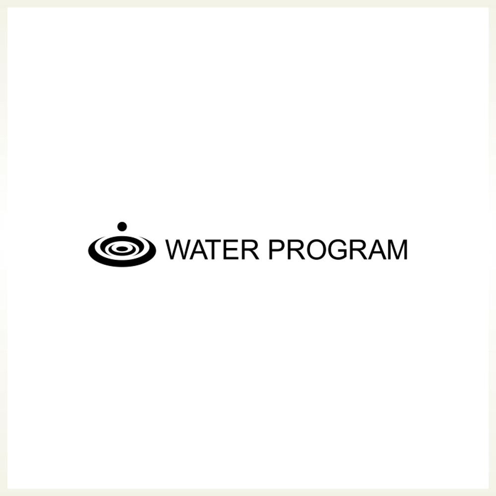 【延長】「WATER PROGRAM」のロゴ作成