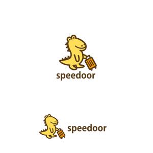 上忠 (uetyu)さんのspeedoor 旅行会社のlogo　キャラクターロゴへの提案