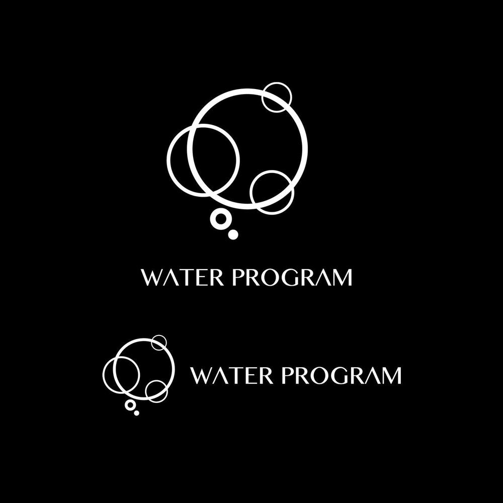 【延長】「WATER PROGRAM」のロゴ作成