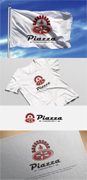 drkigawa (drkigawa)さんの石窯焼ピザのお店「ピアッツァ」のロゴ（商標登録予定なし）への提案