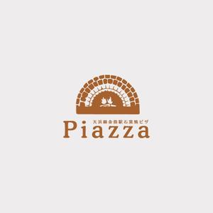 PLUS_design (PLUS_design)さんの石窯焼ピザのお店「ピアッツァ」のロゴ（商標登録予定なし）への提案